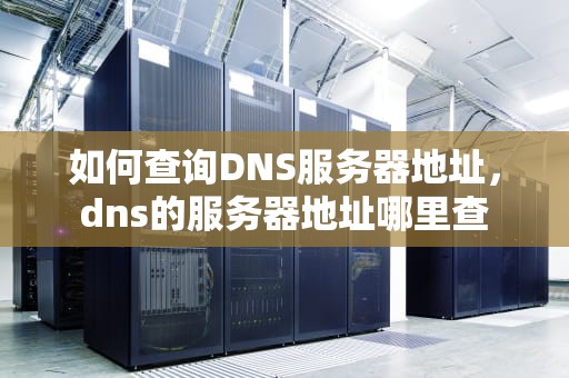 如何查询DNS服务器地址，dns的服务器地址哪里查