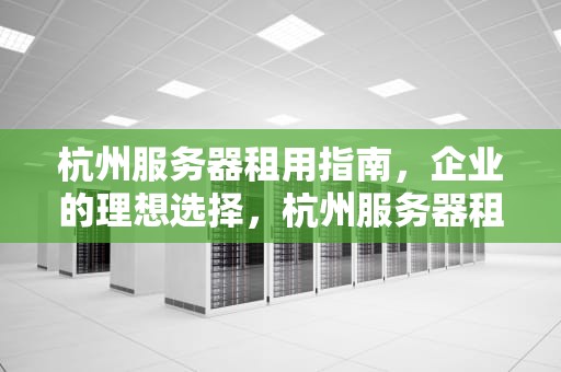 杭州服务器租用指南，企业的理想选择，杭州服务器租用公司