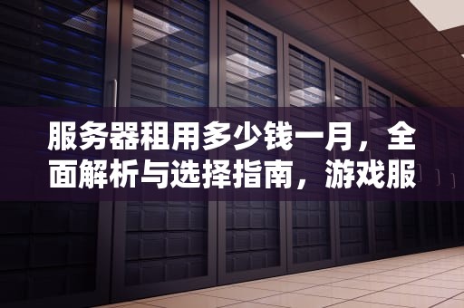 服务器租用多少钱一月，全面解析与选择指南，游戏服务器租用多少钱一月