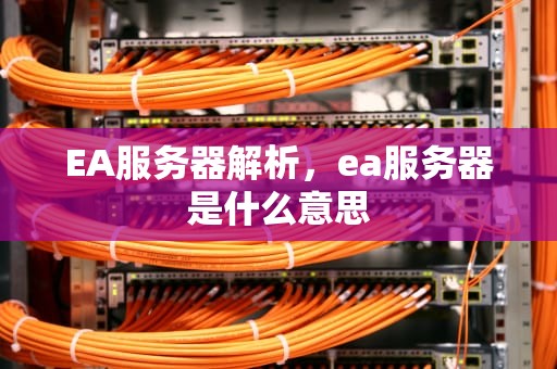 EA服务器解析，ea服务器是什么意思