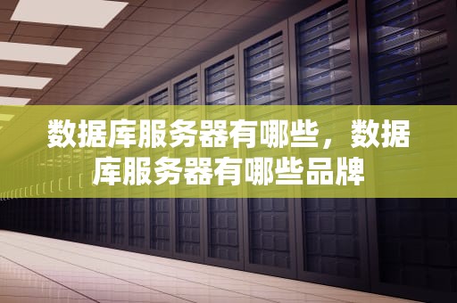数据库服务器有哪些，数据库服务器有哪些品牌