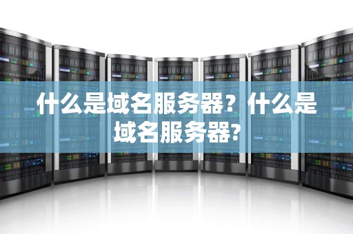 什么是域名服务器？什么是域名服务器?