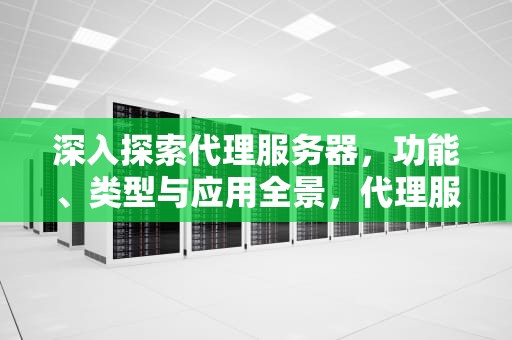 深入探索代理服务器，功能、类型与应用全景，代理服务器有什么用途