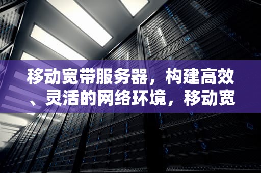 移动宽带服务器，构建高效、灵活的网络环境，移动宽带服务器地址
