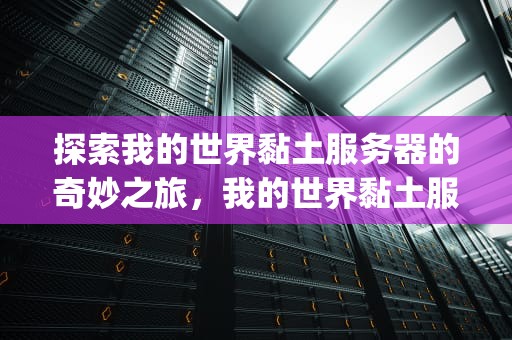 探索我的世界黏土服务器的奇妙之旅，我的世界黏土服务器ip地址