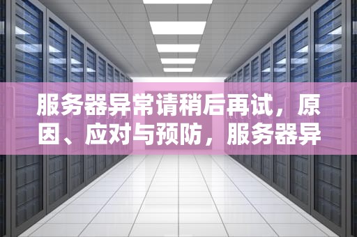 服务器异常请稍后再试，原因、应对与预防，服务器异常请稍后再试怎么办