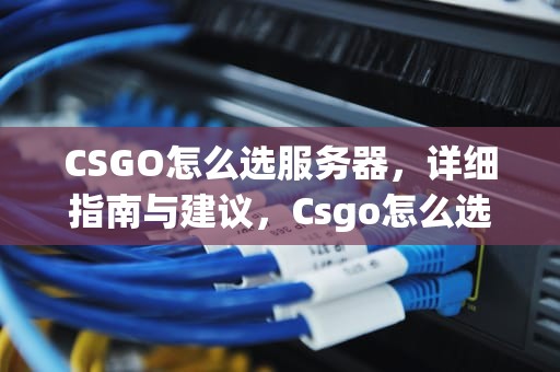 CSGO怎么选服务器，详细指南与建议，Csgo怎么选服务器