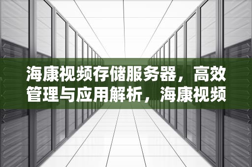 海康视频存储服务器，高效管理与应用解析，海康视频存储服务器配置