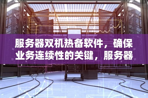 服务器双机热备软件，确保业务连续性的关键，服务器双机热备软件国产