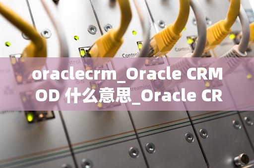 oraclecrm_Oracle CRM OD 什么意思_Oracle CRM简介
