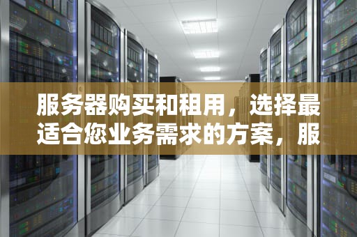 服务器购买和租用，选择最适合您业务需求的方案，服务器购买和租用的区别