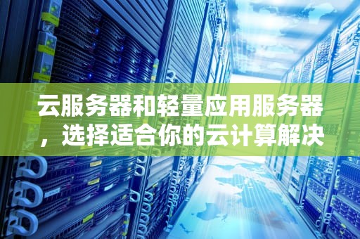 云服务器和轻量应用服务器，选择适合你的云计算解决方案，云服务器和轻量应用服务器的区别