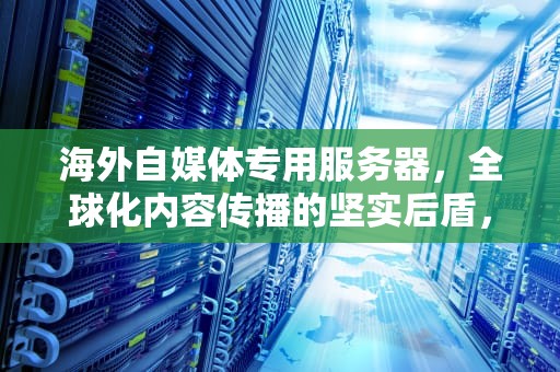 海外自媒体专用服务器，全球化内容传播的坚实后盾，海外自媒体专用服务器官网