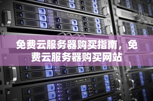 免费云服务器购买指南，免费云服务器购买网站