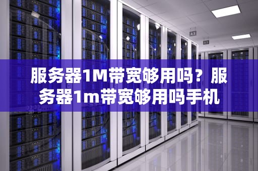 服务器1M带宽够用吗？服务器1m带宽够用吗手机