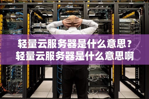 轻量云服务器是什么意思？轻量云服务器是什么意思啊