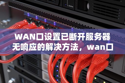 WAN口设置已断开服务器无响应的解决方法，wan口设置已断开服务器无响应怎么解决
