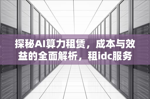 探秘AI算力租赁，成本与效益的全面解析，租idc服务器