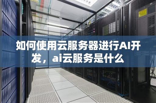 如何使用云服务器进行AI开发，ai云服务是什么