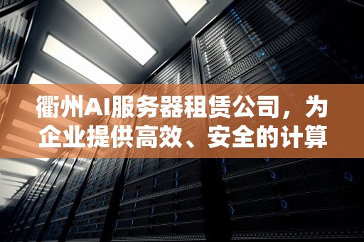 衢州AI服务器租赁公司，为企业提供高效、安全的计算解决方案，衢州ai服务器租赁公司地址