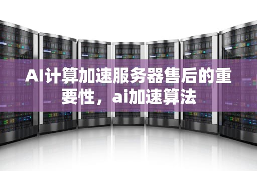 AI计算加速服务器售后的重要性，ai加速算法