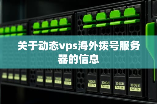 关于动态vps海外拨号服务器的信息