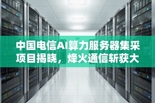 中国电信AI算力服务器集采项目揭晓，烽火通信斩获大单，ai服务器电信中标公告