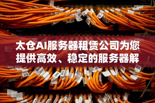 太仓AI服务器租赁公司为您提供高效、稳定的服务器解决方案，太仓ai服务器租赁公司电话
