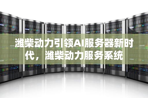 潍柴动力引领AI服务器新时代，潍柴动力服务系统