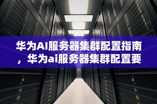 华为AI服务器集群配置指南，华为ai服务器集群配置要求