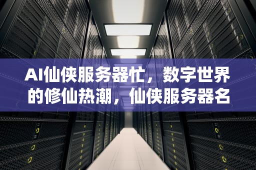 AI仙侠服务器忙，数字世界的修仙热潮，仙侠服务器名字