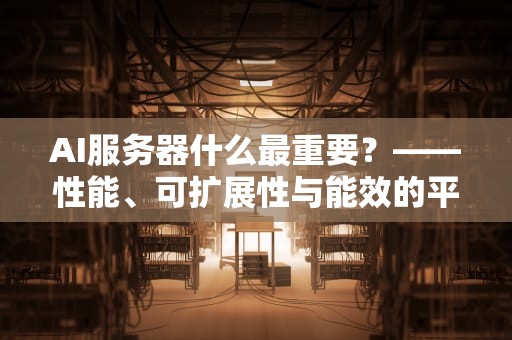 AI服务器什么最重要？——性能、可扩展性与能效的平衡之道，ai服务器什么最重要啊
