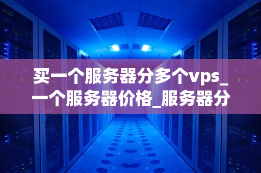 买一个服务器分多个vps_一个服务器价格_服务器分多个VPS的实现与应用
