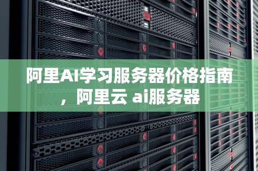 阿里AI学习服务器价格指南，阿里云 ai服务器
