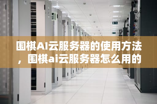 围棋AI云服务器的使用方法，围棋ai云服务器怎么用的