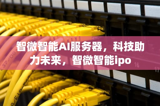 智微智能AI服务器，科技助力未来，智微智能ipo