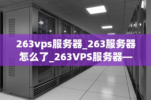 263vps服务器_263服务器怎么了_263VPS服务器——打造高效稳定的网络环境