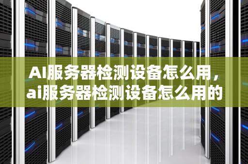 AI服务器检测设备怎么用，ai服务器检测设备怎么用的