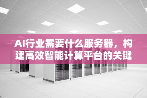 AI行业需要什么服务器，构建高效智能计算平台的关键要素，ai行业需要什么服务器好