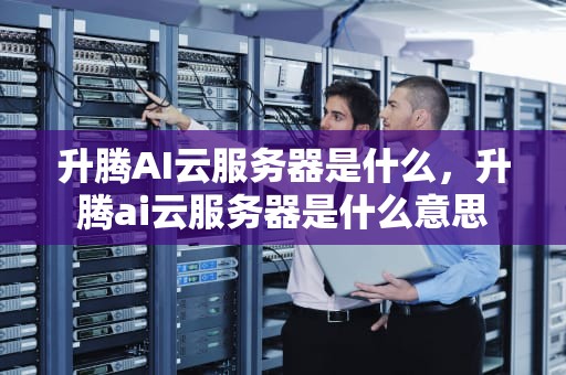 升腾AI云服务器是什么，升腾ai云服务器是什么意思