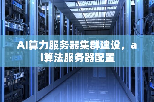 AI算力服务器集群建设，ai算法服务器配置