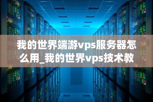 我的世界端游vps服务器怎么用_我的世界vps技术教程_我的世界端游VPS服务器的使用方法