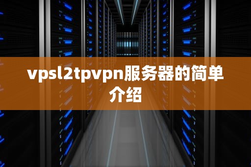 vpsl2tpvpn服务器的简单介绍