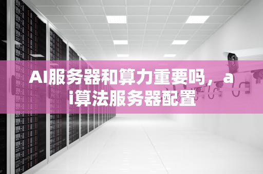 AI服务器和算力重要吗，ai算法服务器配置