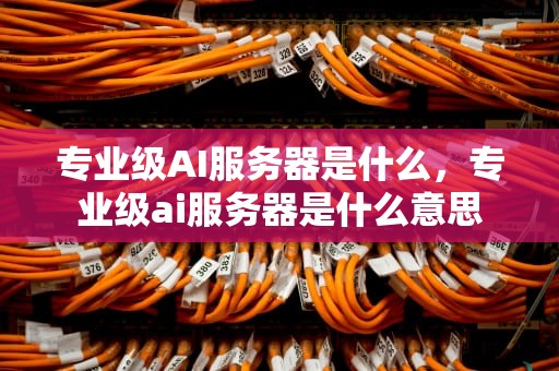 专业级AI服务器是什么，专业级ai服务器是什么意思