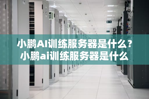 小鹏AI训练服务器是什么？小鹏ai训练服务器是什么