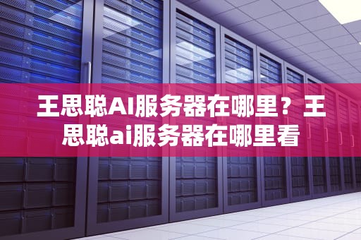 王思聪AI服务器在哪里？王思聪ai服务器在哪里看