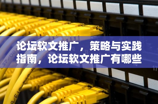 论坛软文推广，策略与实践指南，论坛软文推广有哪些稿件吧