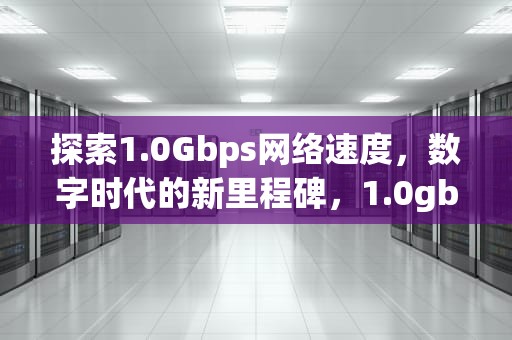 探索1.0Gbps网络速度，数字时代的新里程碑，1.0gbps是几兆网速