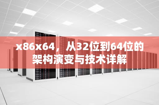 x86x64，从32位到64位的架构演变与技术详解